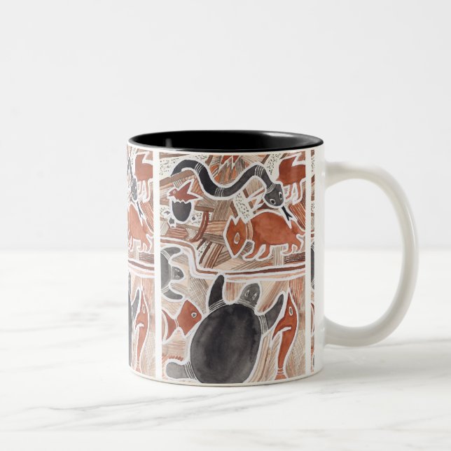 Rêves australiens Animaux Tortues serpent Mug (Droit)