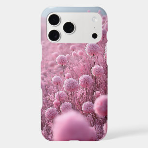 Rêves de champ de fleurs rose pastel fantaisiste