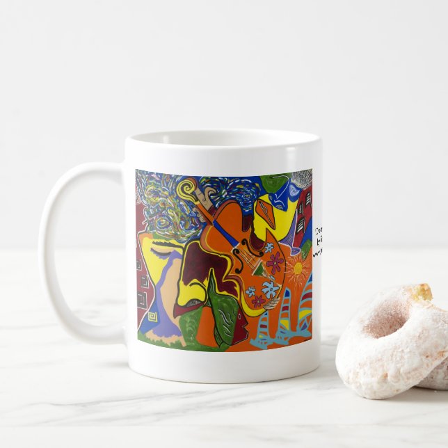 "Rêves de Jamaïque" Mug blanche (Avec donut)