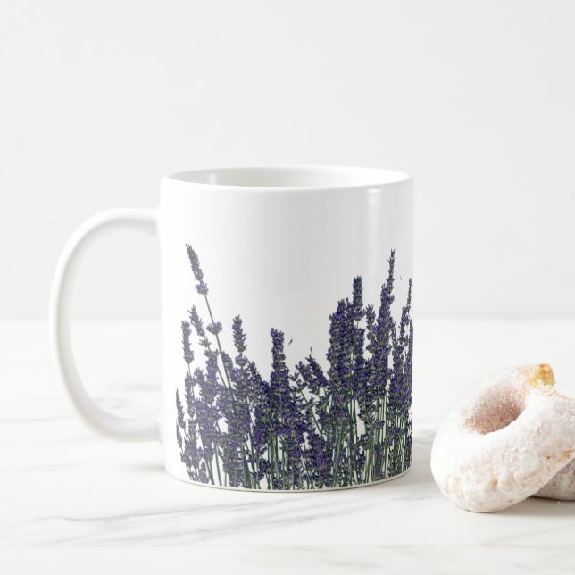 Rêves de lavande - Mug en céramique (Avec donut)
