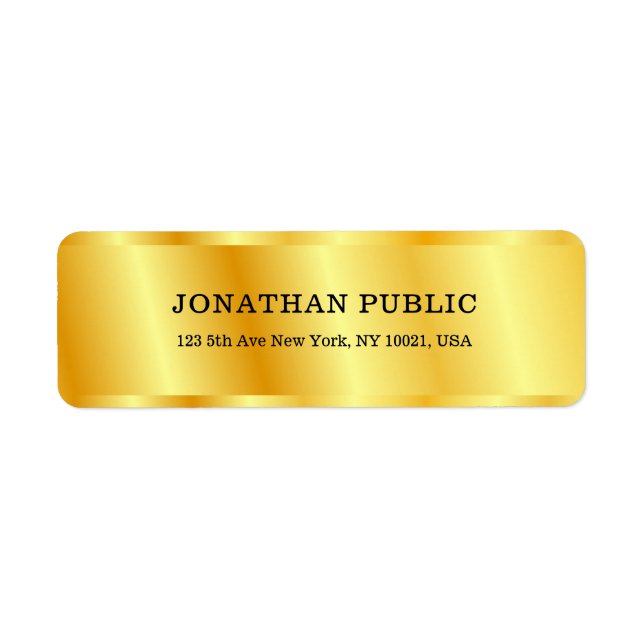 Revêtement métallique personnalisé Faux Gold Modèl (Devant)