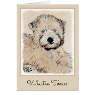 Revêtu doux Roue Peinture Terrier Art original