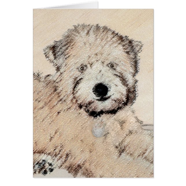 Revêtu doux Roue Peinture Terrier Art original (Devant)
