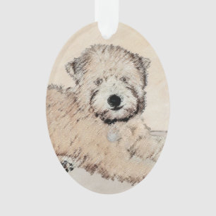 Revêtu doux Roue Peinture Terrier Art original
