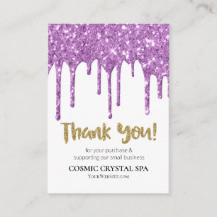 *~* REVIEW QR LOGO AP8  COSMIC  DRIPS . THANK YOU ENCLOSURE CARD