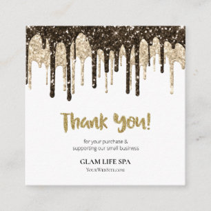 *~* REVIEW QR LOGO AP8 GLAM DRIPS . THANK YOU ENCLOSURE CARD