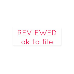 Reviewed, OK to file self inking stamp