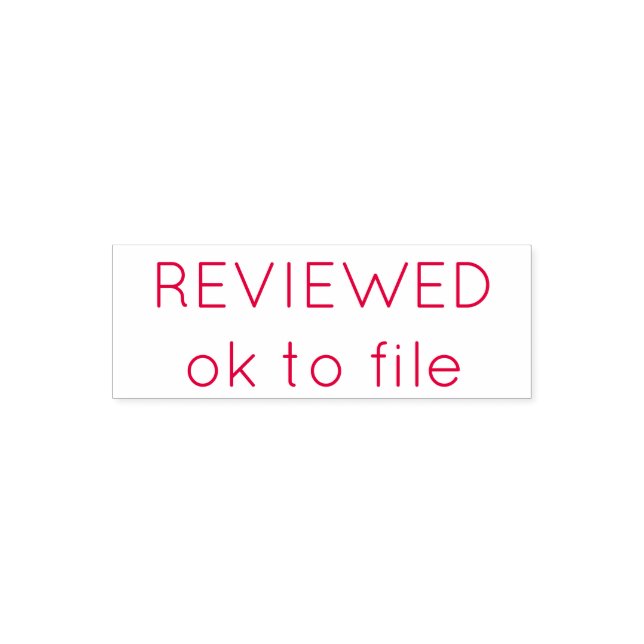 Reviewed, OK to file self inking stamp (Design)