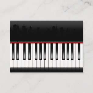 Revised Piano With Skyline - SRF Business Card