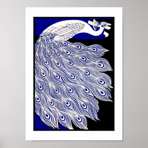Revised Poster Vintage Peacock The Modern Poster