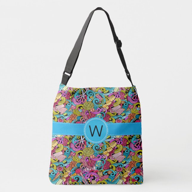 REVISED Sewing Knitting All Over Print Bag (Back)