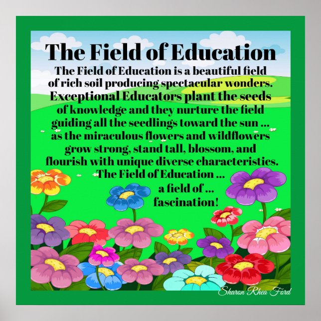 Revised The Field of Education Poster (Front)
