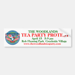 Revised The Woodlands Tea Party b.sticker w/logo Bumper Sticker