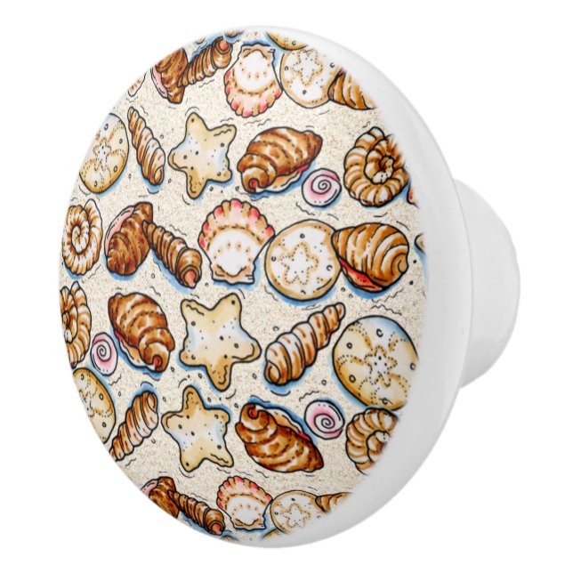 REVISED Tiny Shells Tiny  Drawer Knobs (Right)