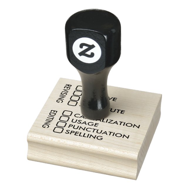 Revising and Editing Writing Process Rubber Stamp (Stamp)