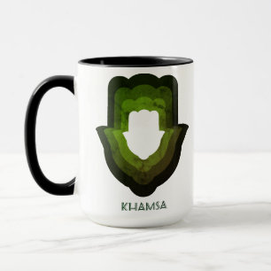 Revisit Khamsa Green Mug