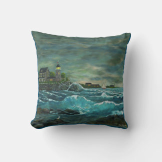 Revisiting Hob's Lighthouse Throw Pillow