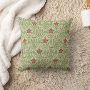 Revival gothique Roses et Lilies Jeter Oreiller