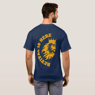 Revival Is Here Move Blue Tshirt Men