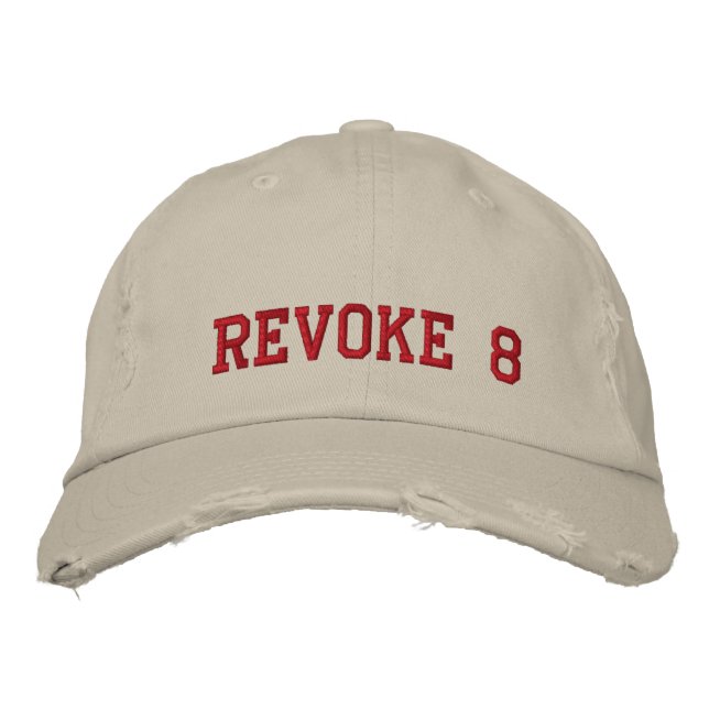 REVOKE 8 EMBROIDERED HAT (Front)