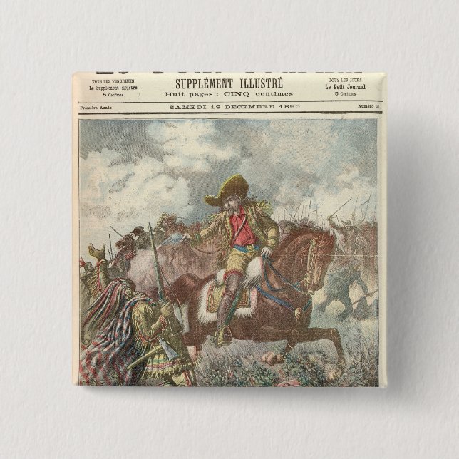 Revolt of the Last of the Redskins 2 Inch Square Button (Front)