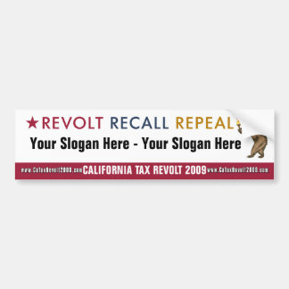 Revolt Recall Repeal - Custom Bumper Sticker