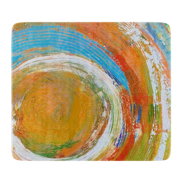 Revolution Deco Glass Cutting Board (Front)