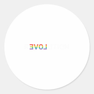 Revolution LGBT Proud Classic Round Sticker