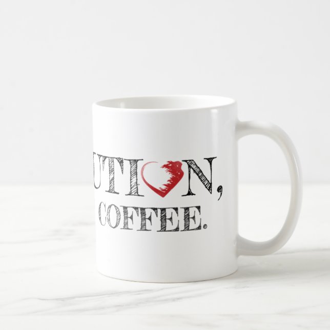 Révolution, mais première tasse de café (Droite)