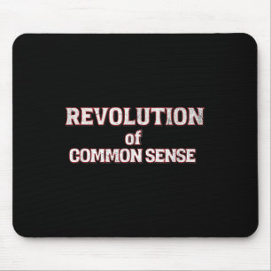 Revolution Of Common Sense Text Trump 45- 47 Mouse Pad