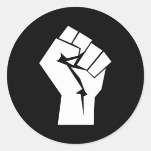 Revolution Raised Fist Classic Round Sticker