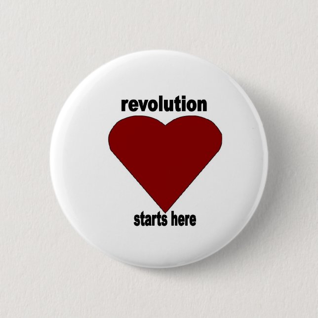 Revolutionary Passion 2 Inch Round Button (Front)