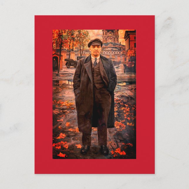 Revolutionary Vladimir Lenin, Soviet Union, CCCP Postcard (Front)