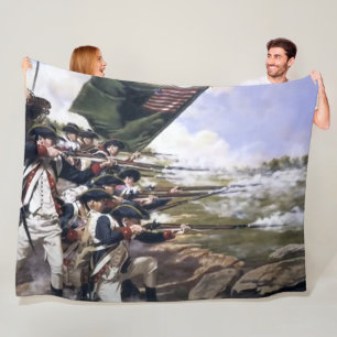 REVOLUTIONARY WAR BATTLE FLEECE BLANKET
