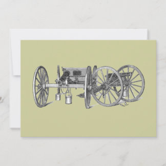 Revolutionary War Cannon Invitation