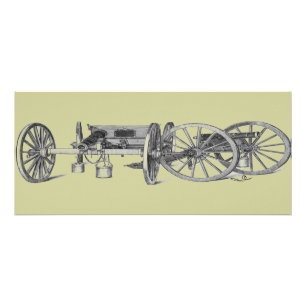 Revolutionary War Cannon Rack Card