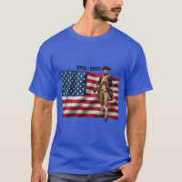 Revolutionary War Soldier & American Flag 250 URM