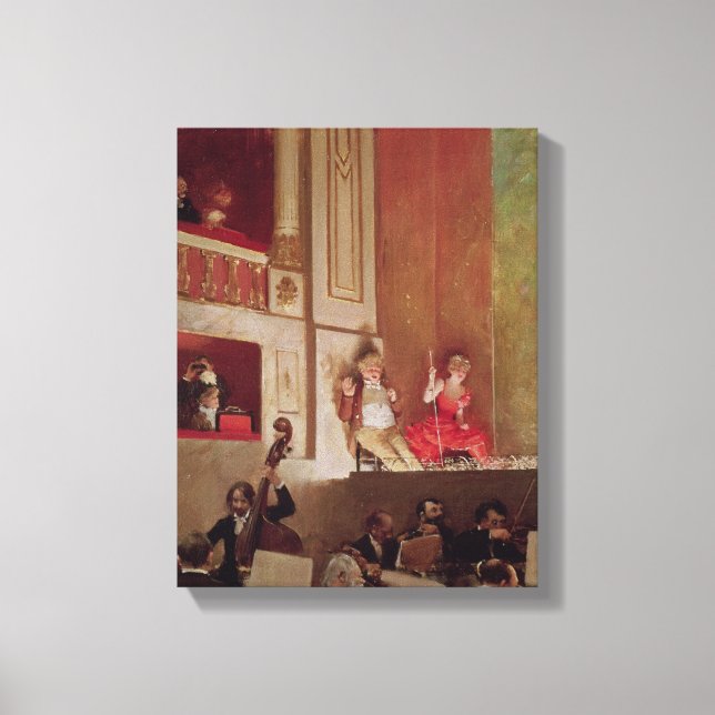 Revue at the Theatre des Varietes, c.1885 Canvas Print (Front)