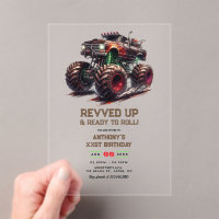 Revved Up & Ready to Roll! Monster Truck Birthday 