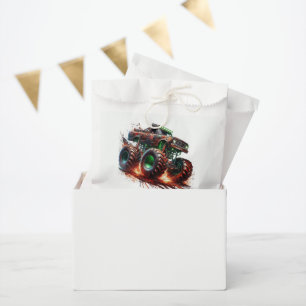 “Revved Up & Ready to Roll” Monster Truck Birthday Favour Bag