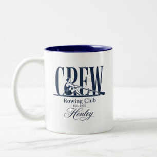 rew Rowing Club Henley Est 1839 Two-Tone Coffee Mug
