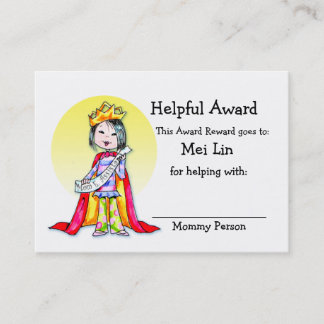 Reward Award card