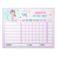 Reward Chart Mermaid Personalized Chore Chart