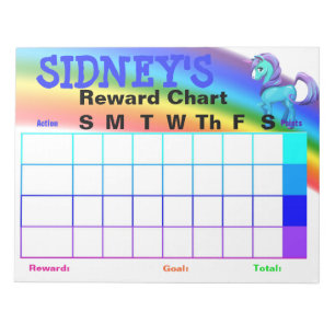 Reward Chart Notepad
