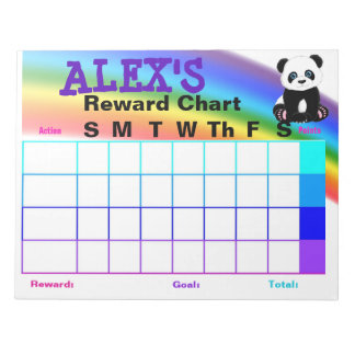 Reward Chart Notepad