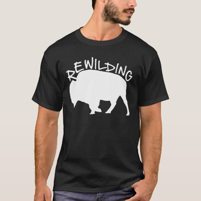 rewilding wisent bison T-Shirt (Front)