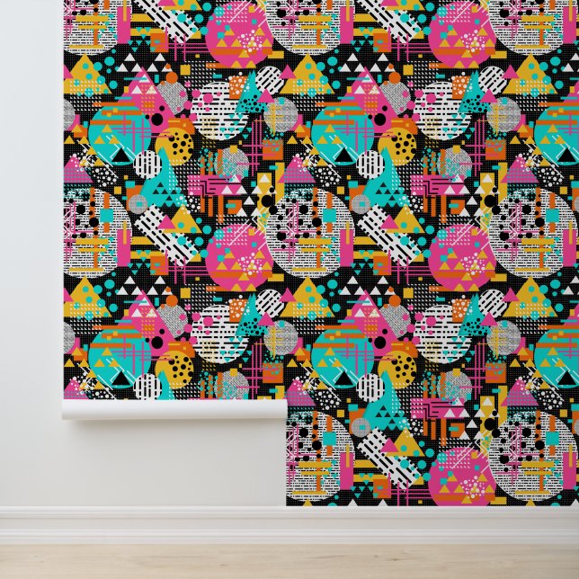 Rewind 80s Memphis pattern Wallpaper (Application)