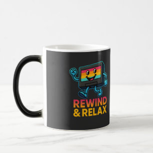 Rewind & Relax – Retro VHS Vibes Magic Mug