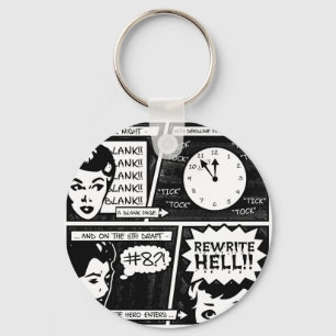 Rewrite Hell Comic Strip Keychain
