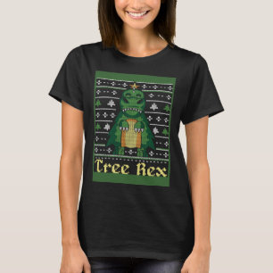 Rex Dino Christmas Tree  Christmas Ugly Christmas T-Shirt